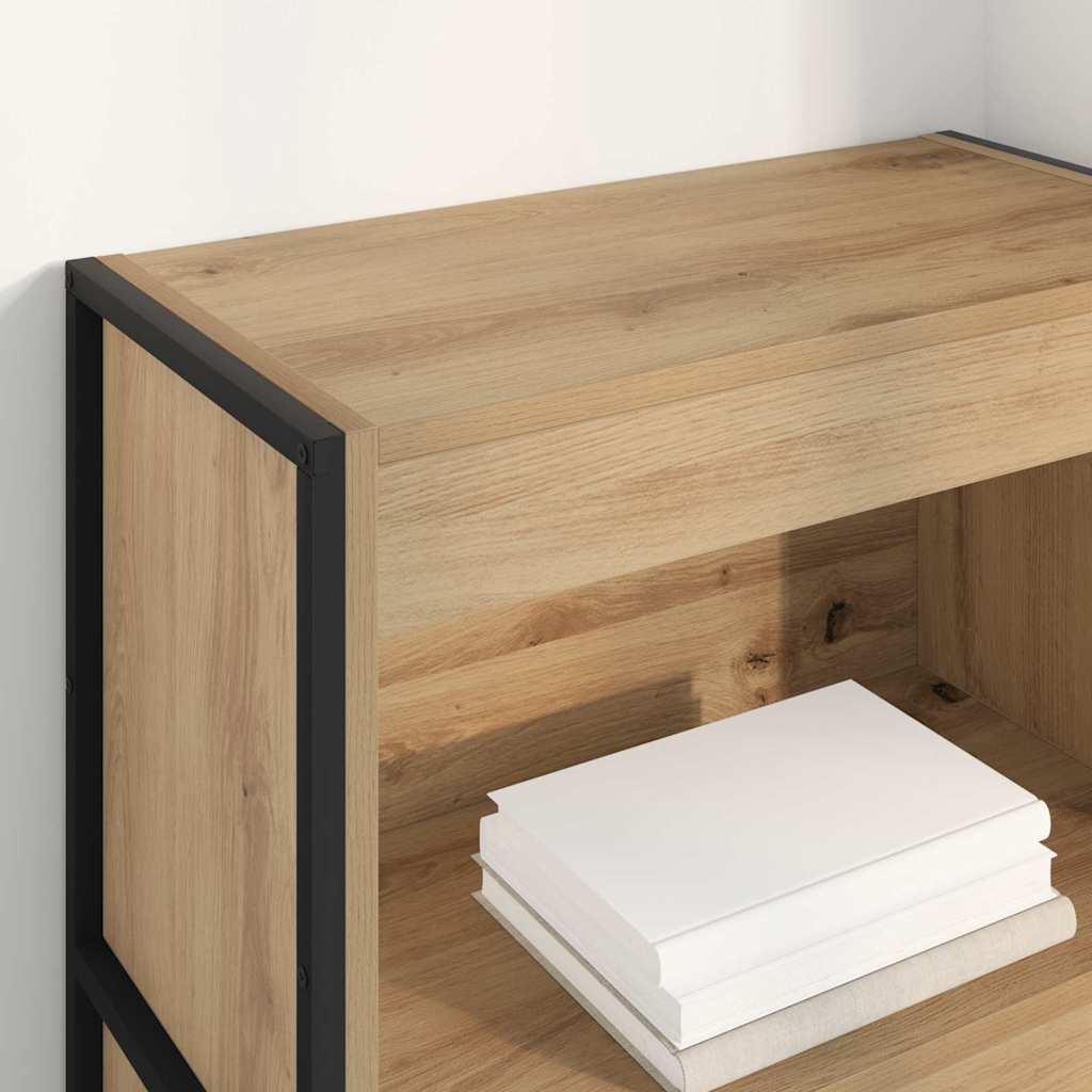 vidaXL Bücherregal Kunsthandwerk Eiche 80 x 30 x 155 cm Holzwerkstoff