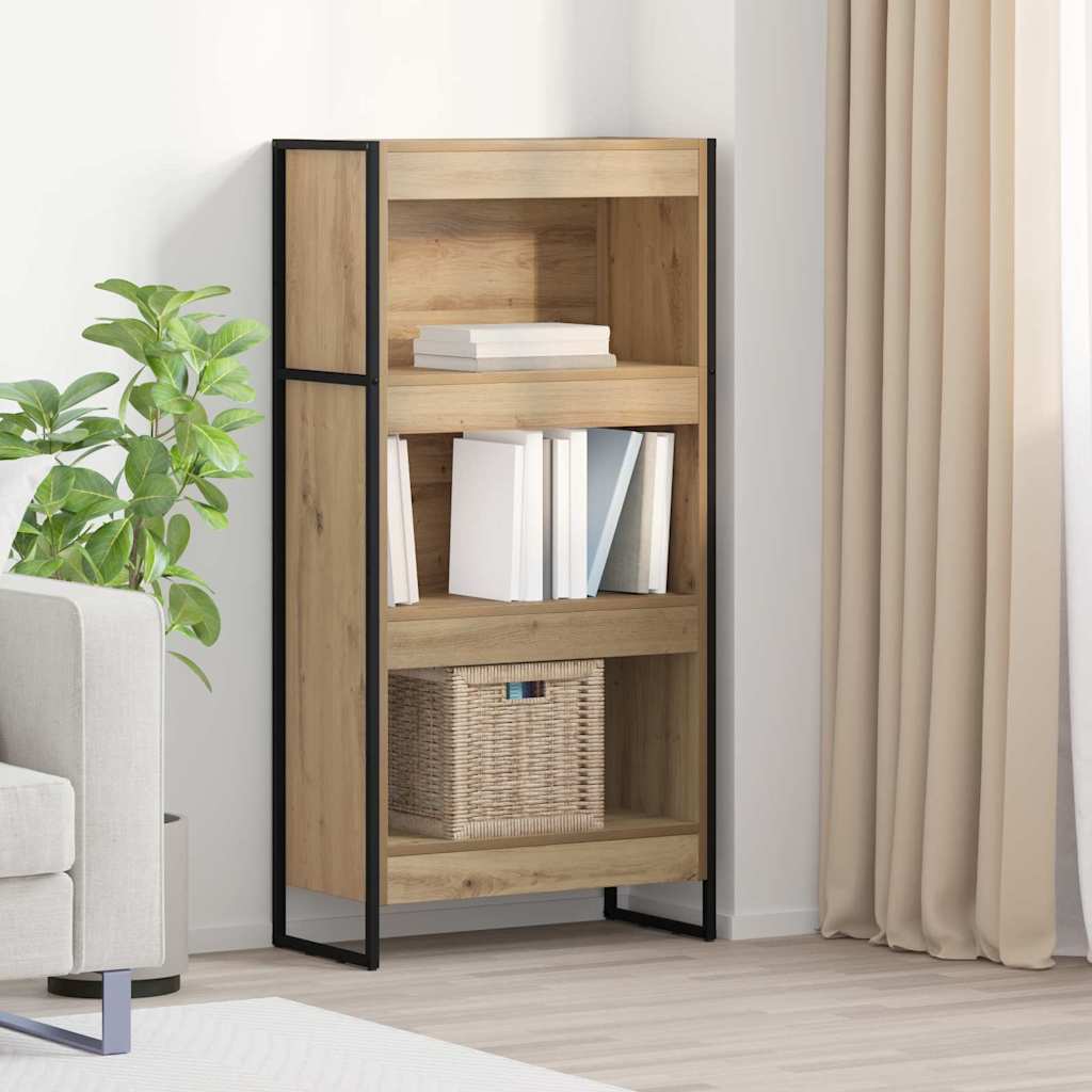 vidaXL Bücherregal Kunsthandwerk Eiche 80 x 30 x 155 cm Holzwerkstoff