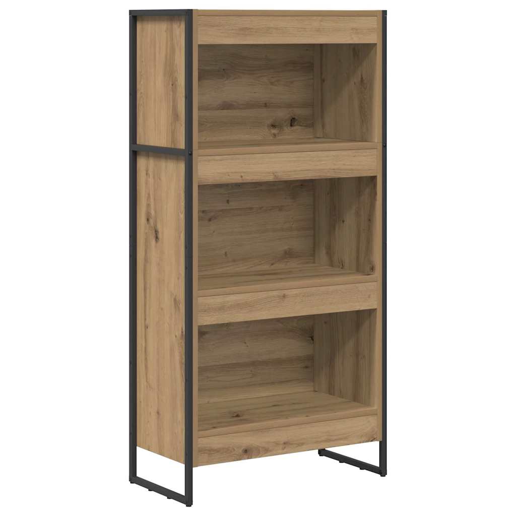 vidaXL Bücherregal Kunsthandwerk Eiche 80 x 30 x 155 cm Holzwerkstoff