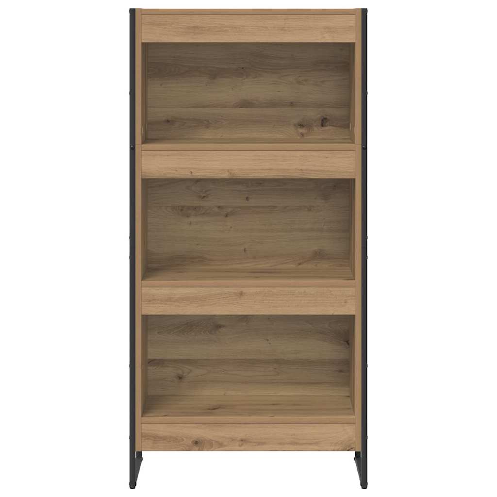 vidaXL Bücherregal Kunsthandwerk Eiche 80 x 30 x 155 cm Holzwerkstoff