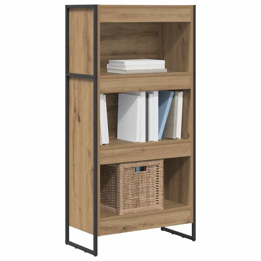 vidaXL Bücherregal Kunsthandwerk Eiche 80 x 30 x 155 cm Holzwerkstoff