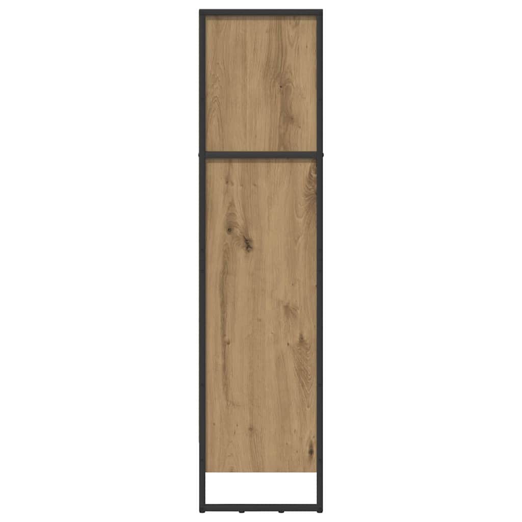 vidaXL Bücherregal Kunsthandwerk Eiche 80 x 30 x 155 cm Holzwerkstoff