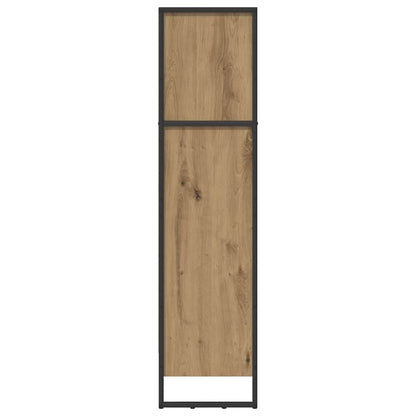 vidaXL Bücherregal Kunsthandwerk Eiche 80 x 30 x 155 cm Holzwerkstoff