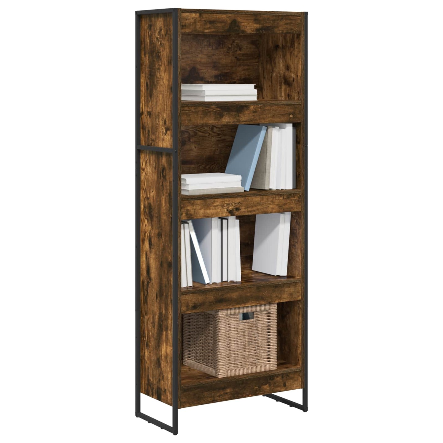 vidaXL Bücherregal Raucharbe 80 x 30 x 155 cm Holzwerkstoff
