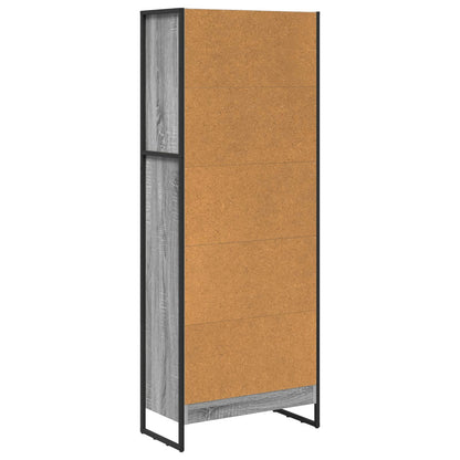 Bücherregal Graues Sonoma 80 x 30 x 155 cm Holzwerkstoff