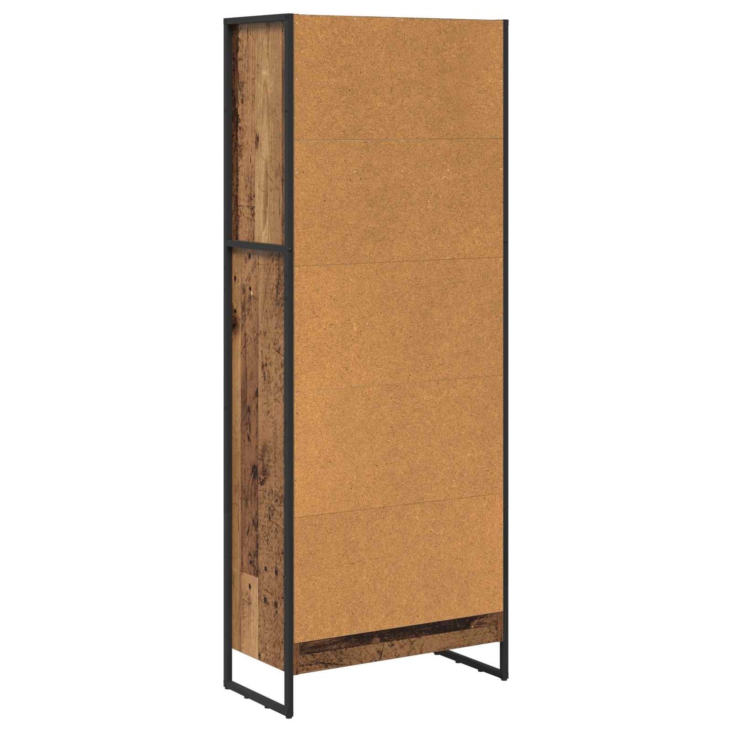 vidaXL Bibliothèque en bois de récupération 80 x 30 x 155 cm Bois d'ingénierie