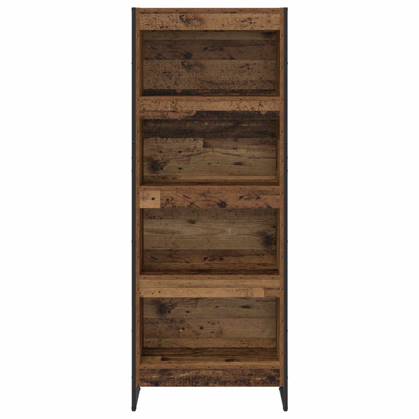 vidaXL Bibliothèque en bois de récupération 80 x 30 x 155 cm Bois d'ingénierie