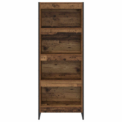 vidaXL Bibliothèque en bois de récupération 80 x 30 x 155 cm Bois d'ingénierie