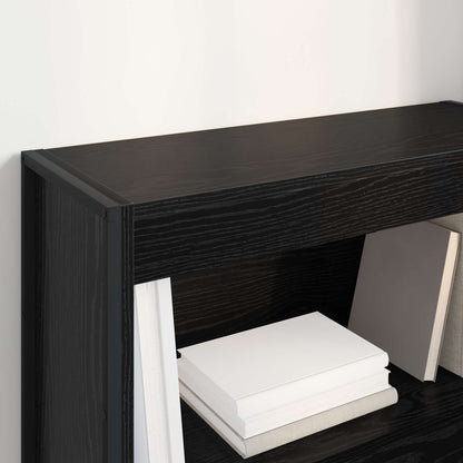 vidaXL Bücherregal Schwarz Eichen-Optik 80 x 30 x 155 cm Holzwerkstoff