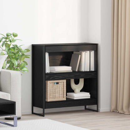 vidaXL Bücherregal Schwarz Eichen-Optik 80 x 30 x 155 cm Holzwerkstoff