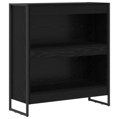 vidaXL Bücherregal Schwarz Eichen-Optik 80 x 30 x 155 cm Holzwerkstoff