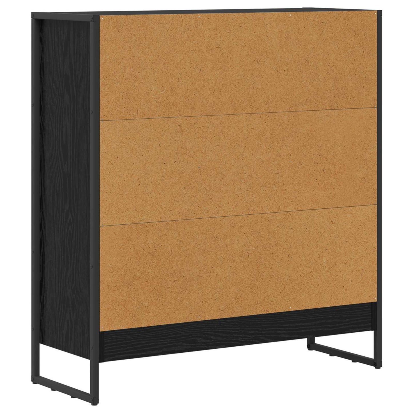 vidaXL Bücherregal Schwarz Eichen-Optik 80 x 30 x 155 cm Holzwerkstoff