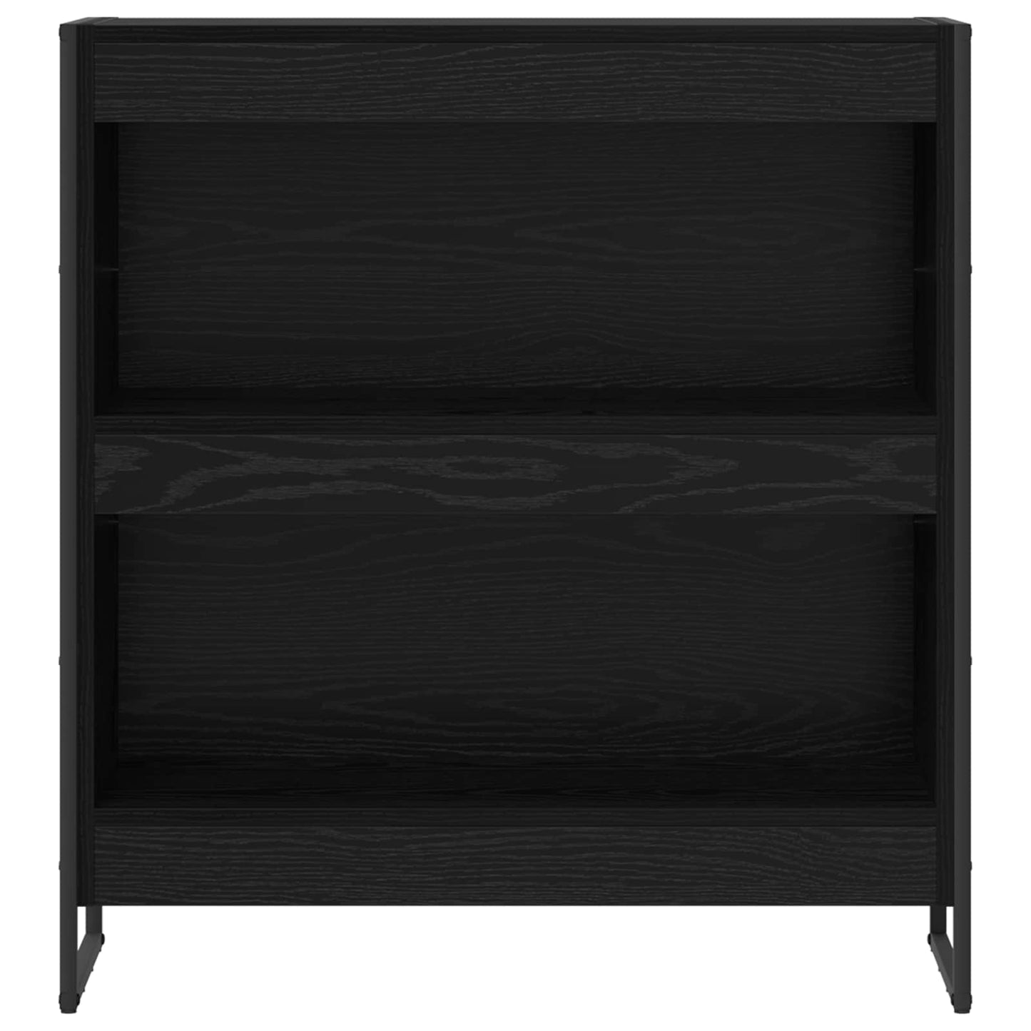 vidaXL Bücherregal Schwarz Eichen-Optik 80 x 30 x 155 cm Holzwerkstoff