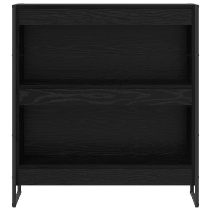 vidaXL Bücherregal Schwarz Eichen-Optik 80 x 30 x 155 cm Holzwerkstoff