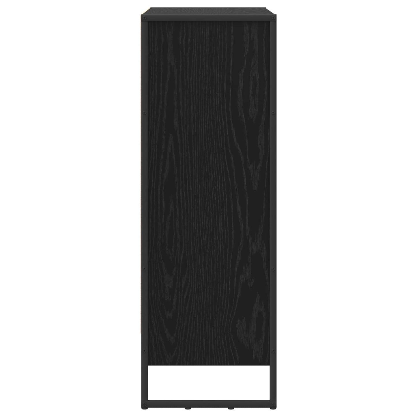 vidaXL Bücherregal Schwarz Eichen-Optik 80 x 30 x 155 cm Holzwerkstoff
