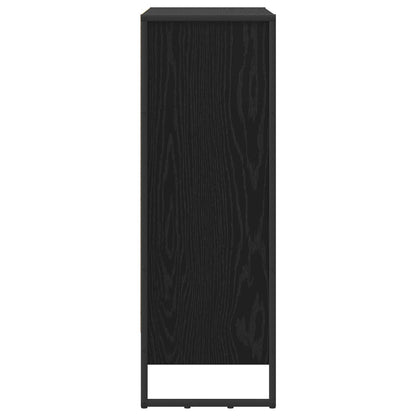 vidaXL Bücherregal Schwarz Eichen-Optik 80 x 30 x 155 cm Holzwerkstoff