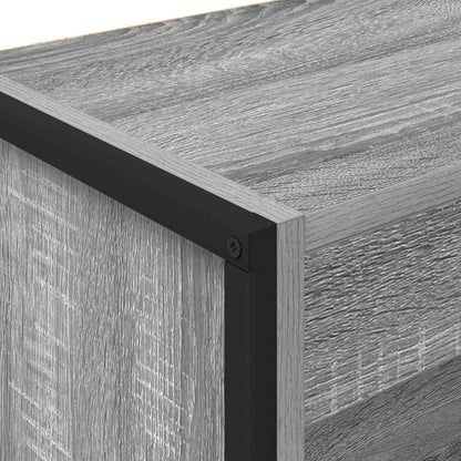 vidaXL Bücherregal Graues Sonoma 80 x 30 x 155 cm Holzwerkstoff