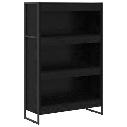 vidaXL Bücherregal Schwarz Eichen-Optik 80 x 30 x 155 cm Holzwerkstoff