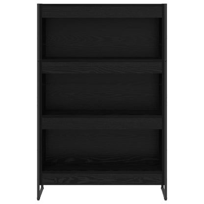 vidaXL Bücherregal Schwarz Eichen-Optik 80 x 30 x 155 cm Holzwerkstoff
