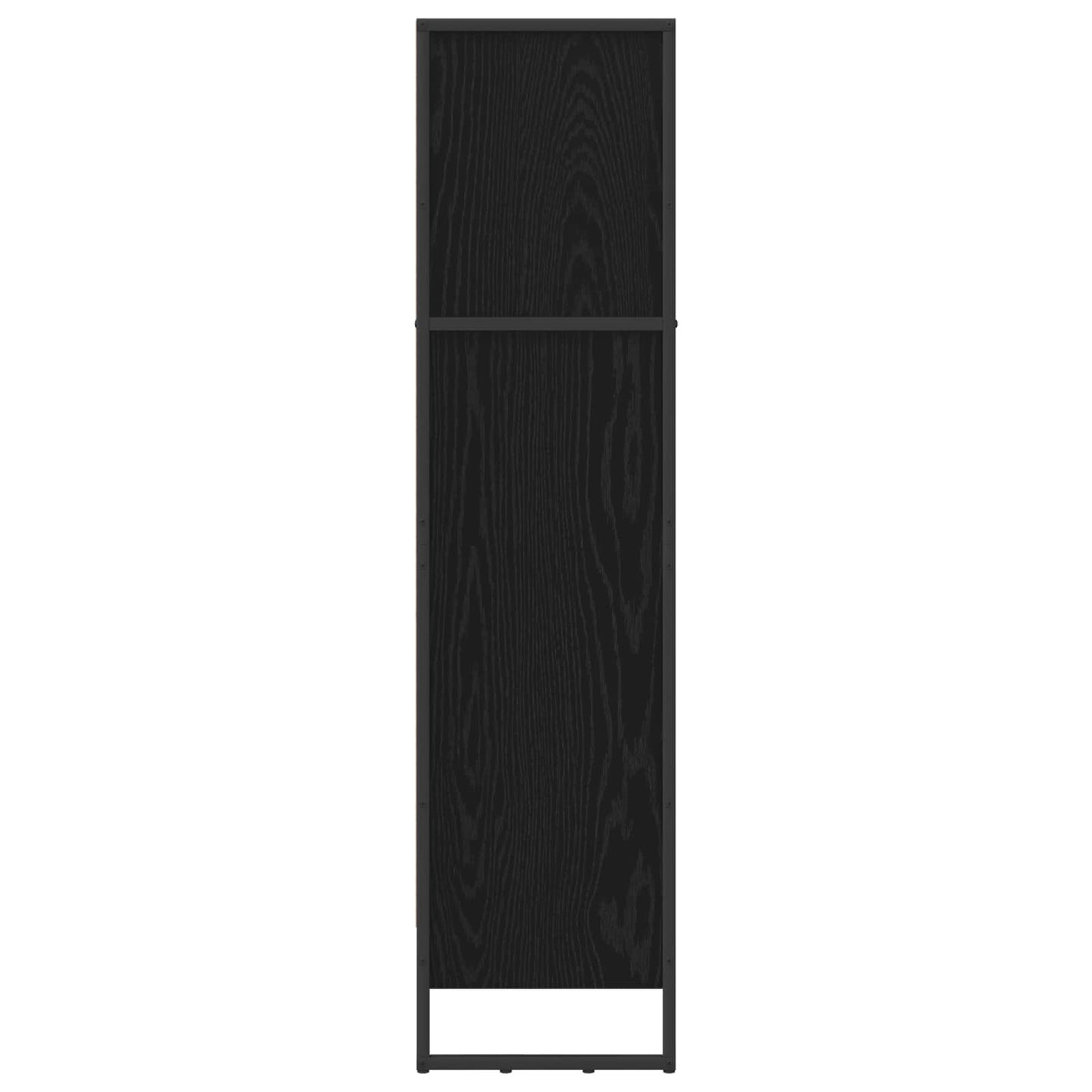 vidaXL Bücherregal Schwarz Eichen-Optik 80 x 30 x 155 cm Holzwerkstoff
