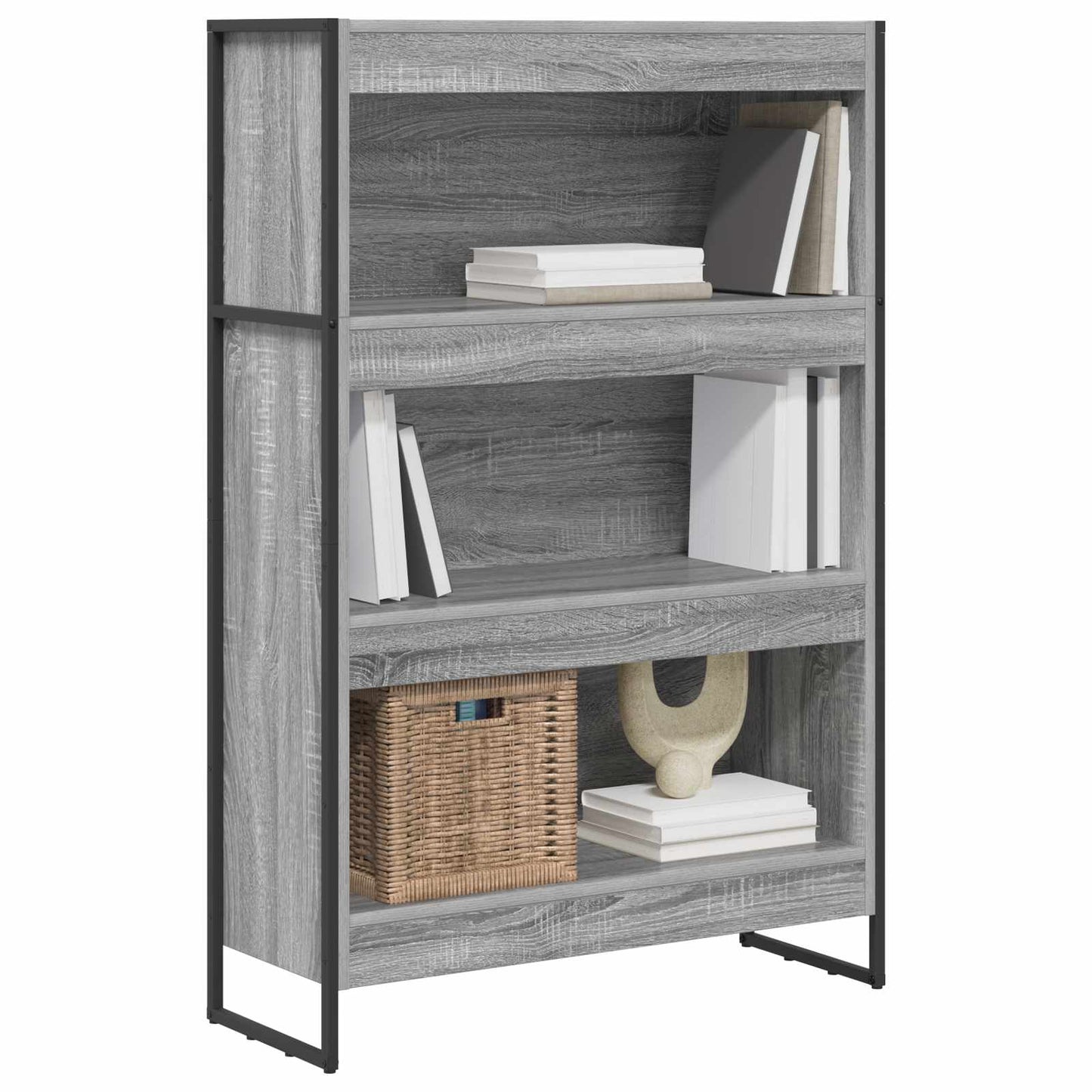 Bücherregal Graues Sonoma 80 x 30 x 155 cm Holzwerkstoff