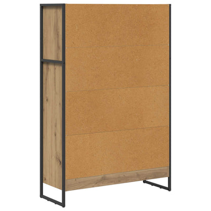 vidaXL Bücherregal Kunsthandwerk Eiche 80 x 30 x 155 cm Holzwerkstoff