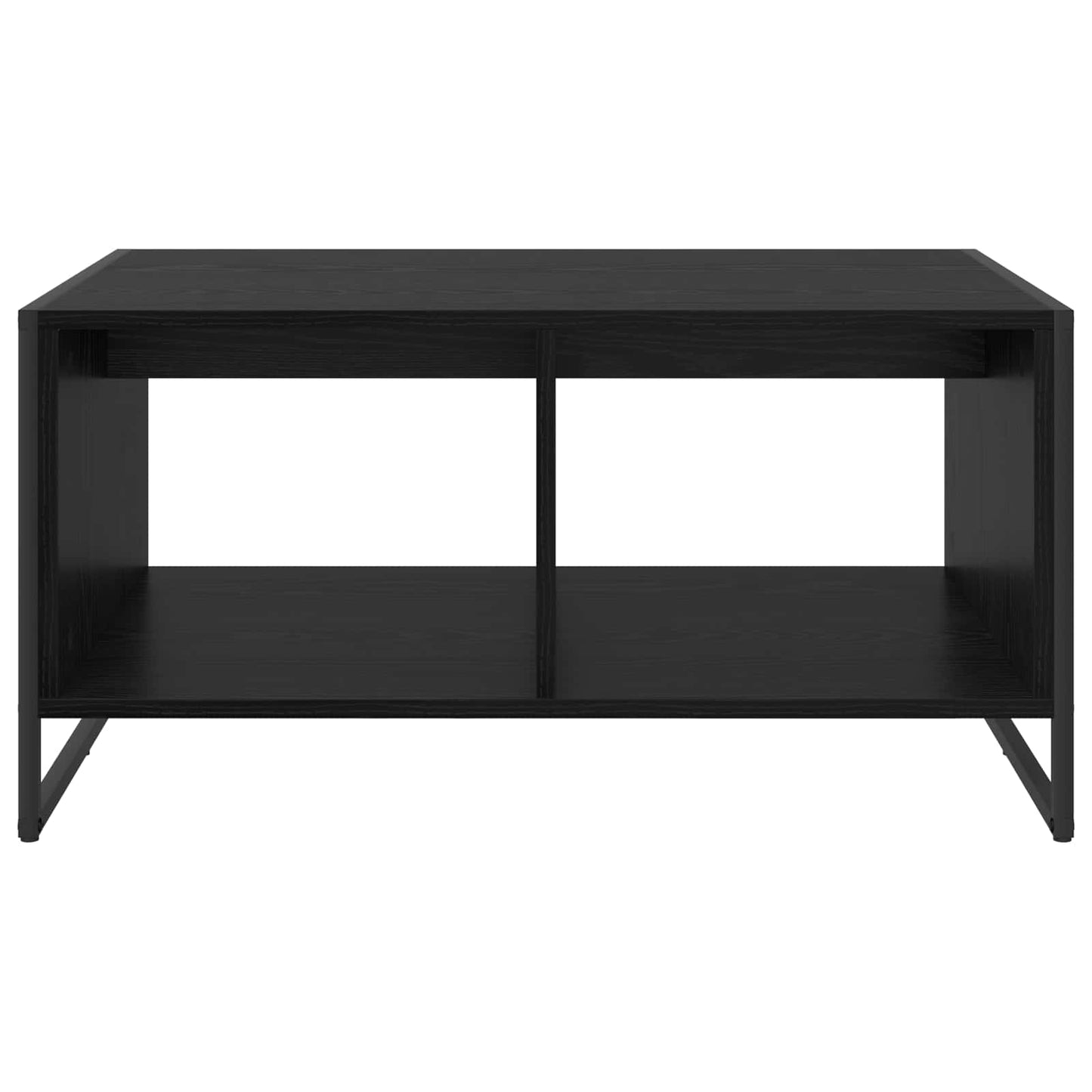 Couchtisch Schwarz Eichen-Optik 80 x 50 x 40 cm Holzwerkstoff