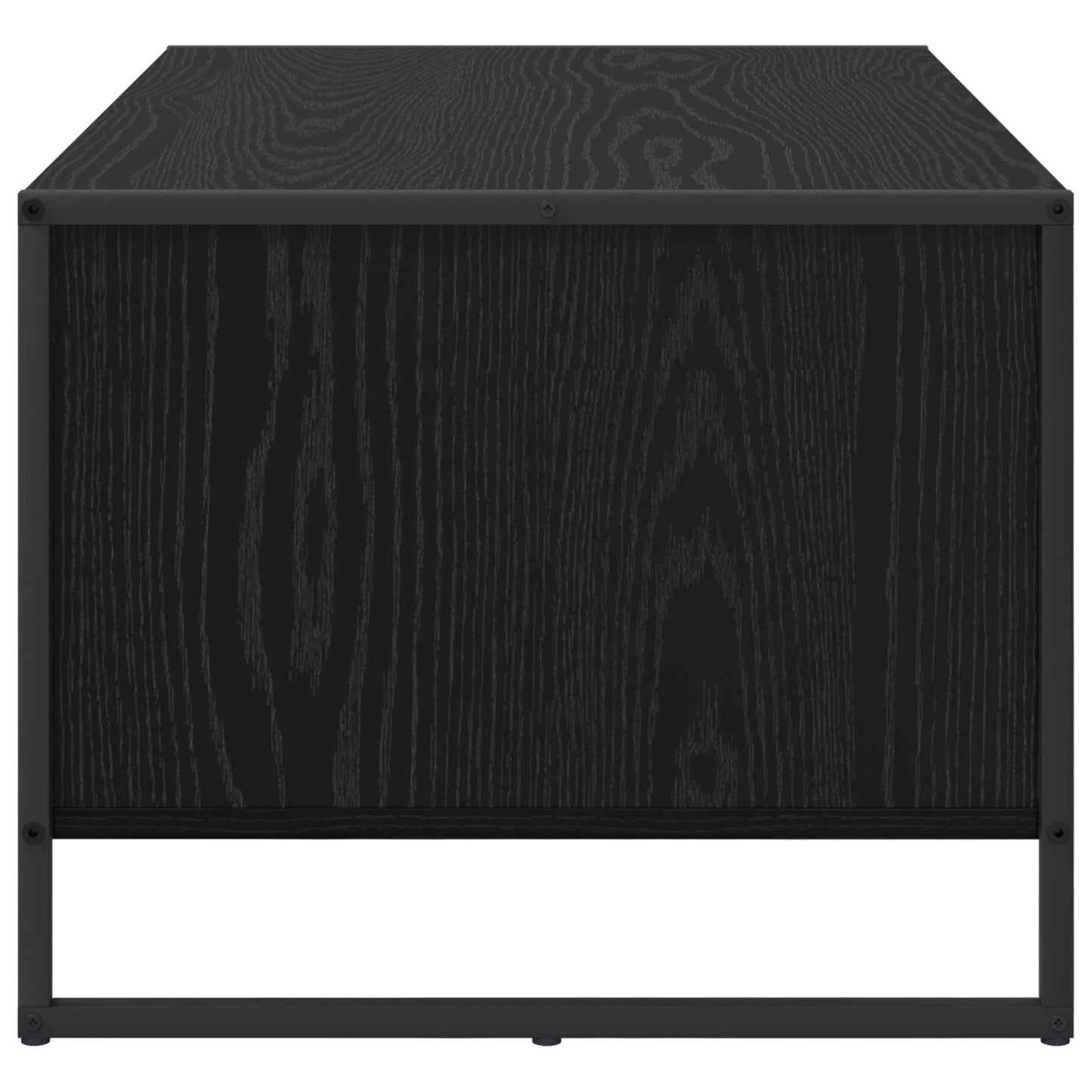 Couchtisch Schwarz Eichen-Optik 80 x 50 x 40 cm Holzwerkstoff