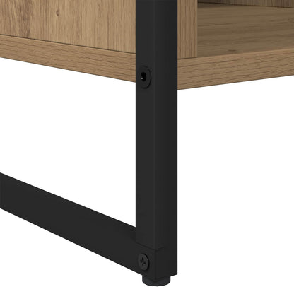 vidaXL Couchtisch Kunsthandwerk Eiche 80 x 50 x 40 cm Holzwerkstoff