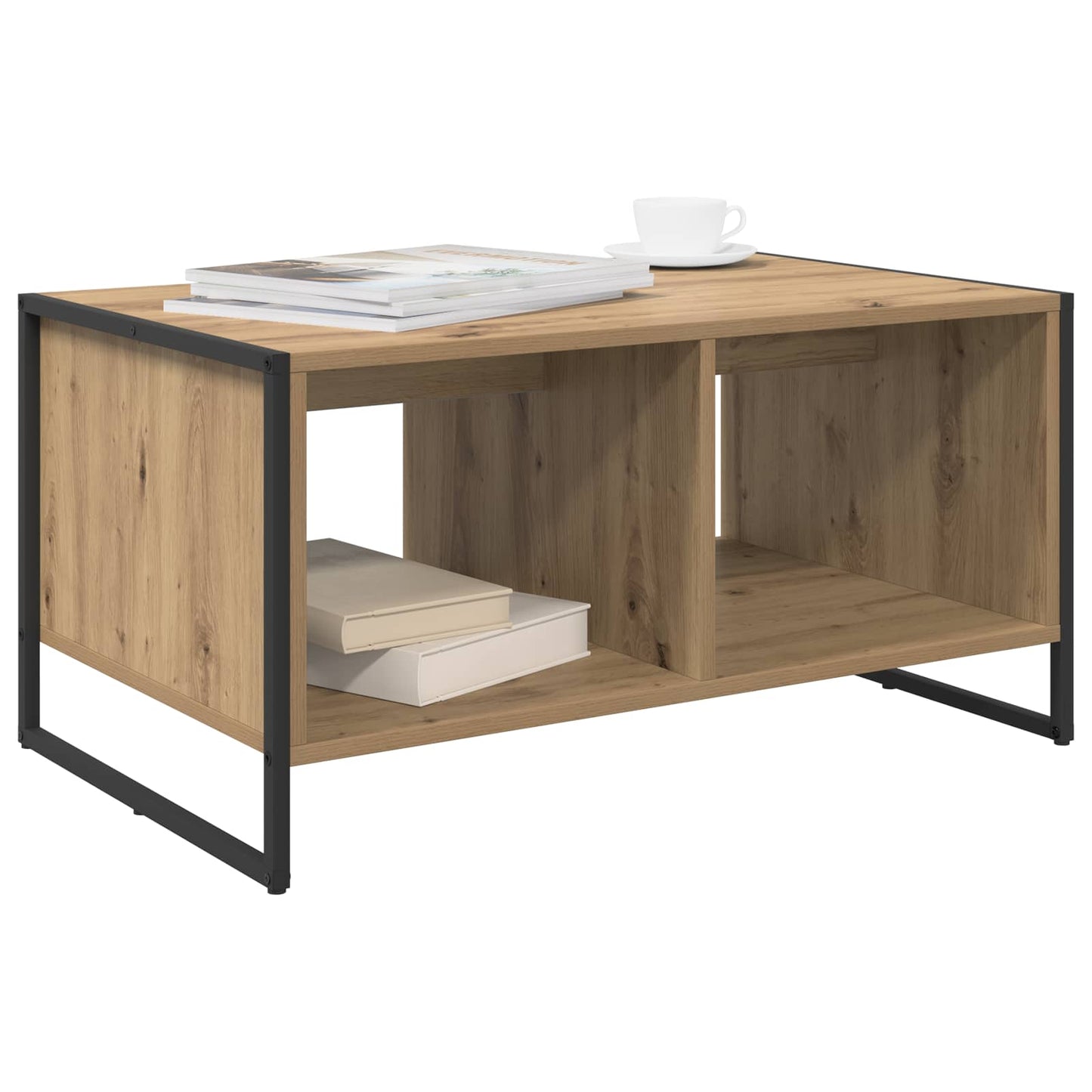 vidaXL Couchtisch Kunsthandwerk Eiche 80 x 50 x 40 cm Holzwerkstoff
