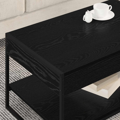 vidaXL Couchtisch Schwarz Eichen-Optik 80 x 50 x 40 cm Holzwerkstoff