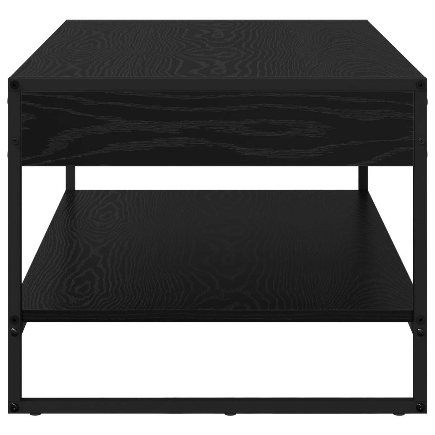 vidaXL Couchtisch Schwarz Eichen-Optik 80 x 50 x 40 cm Holzwerkstoff
