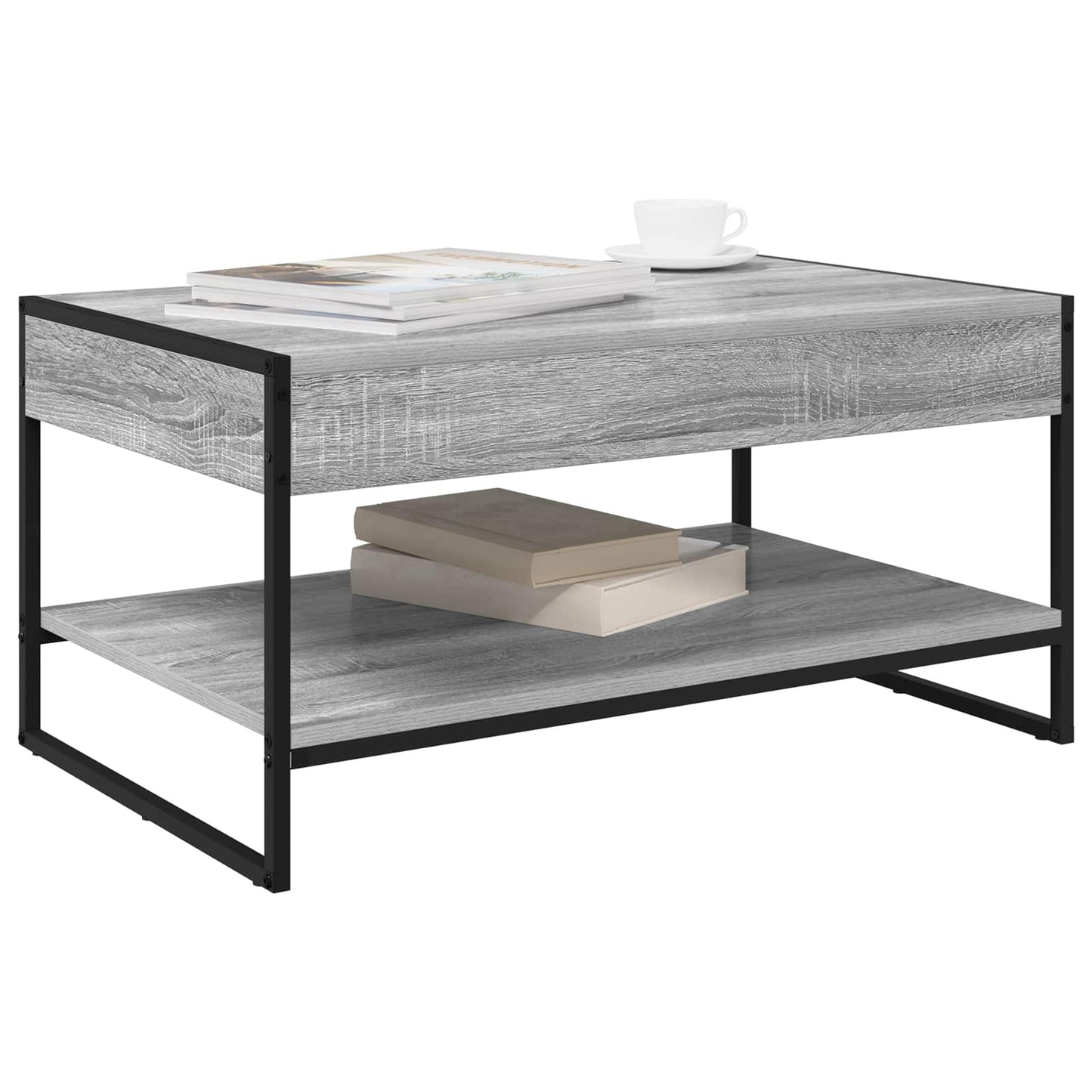 vidaXL Couchtisch Graues Sonoma 80 x 50 x 40 cm Holzwerkstoff