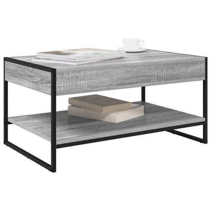 vidaXL Couchtisch Graues Sonoma 80 x 50 x 40 cm Holzwerkstoff