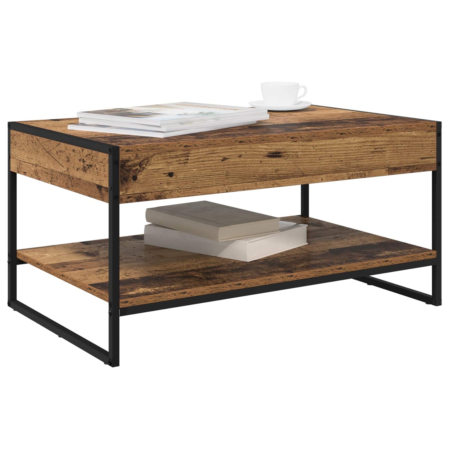 Couchtisch Altholz 80 x 50 x 40 cm Holzwerkstoff