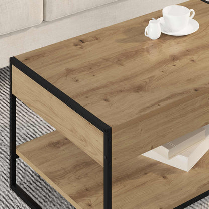 vidaXL Couchtisch Kunsthandwerk Eiche 80 x 50 x 40 cm Holzwerkstoff
