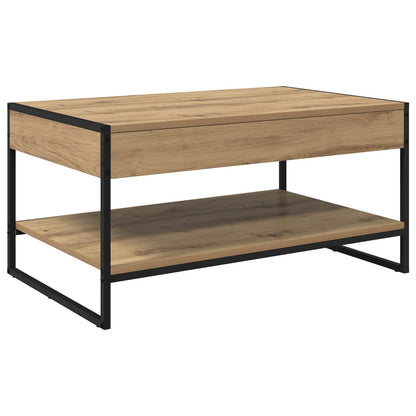 vidaXL Couchtisch Kunsthandwerk Eiche 80 x 50 x 40 cm Holzwerkstoff