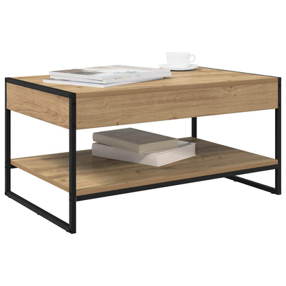 vidaXL Couchtisch Kunsthandwerk Eiche 80 x 50 x 40 cm Holzwerkstoff