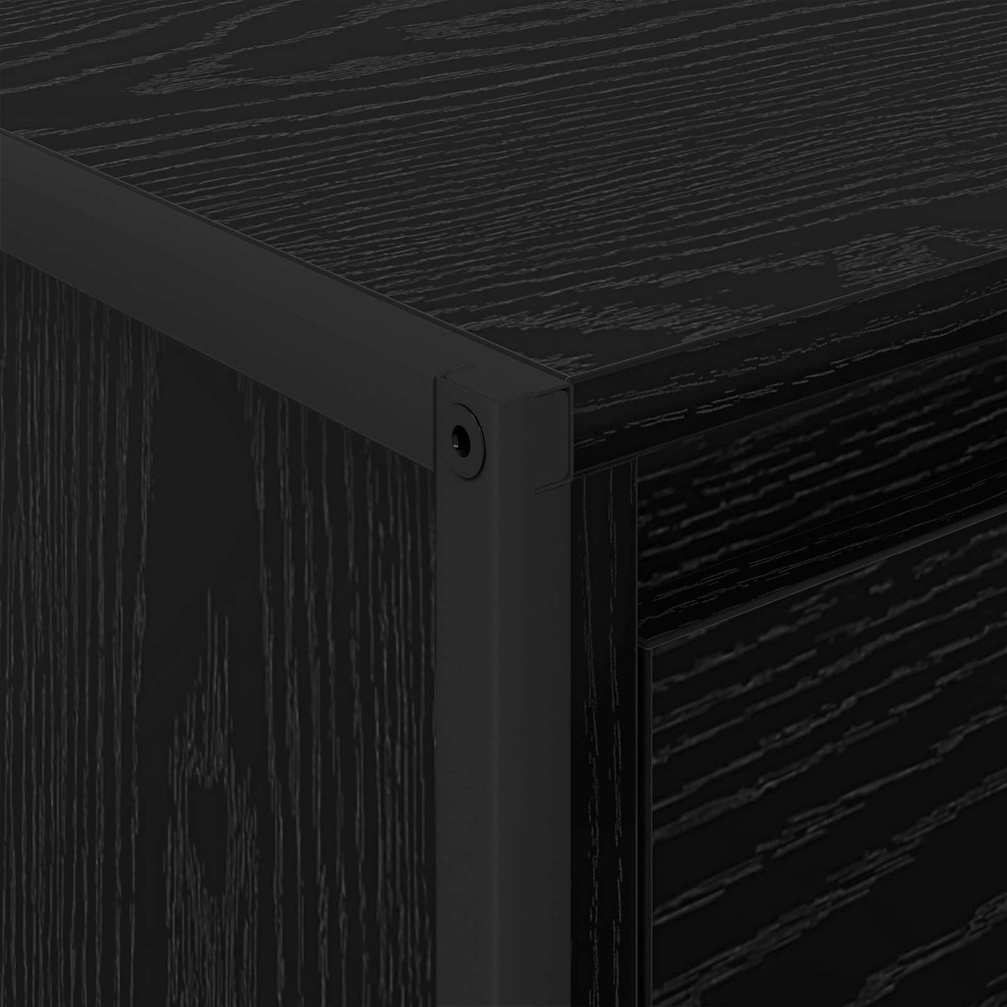 vidaXL Couchtisch Schwarz Eichen-Optik 100 x 46 x 40 cm Holzwerkstoff