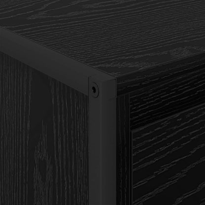 vidaXL Couchtisch Schwarz Eichen-Optik 100 x 46 x 40 cm Holzwerkstoff