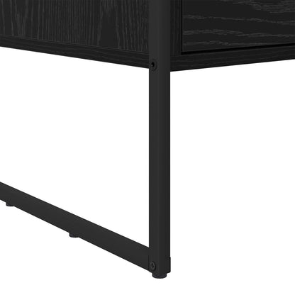 vidaXL Couchtisch Schwarz Eichen-Optik 100 x 46 x 40 cm Holzwerkstoff
