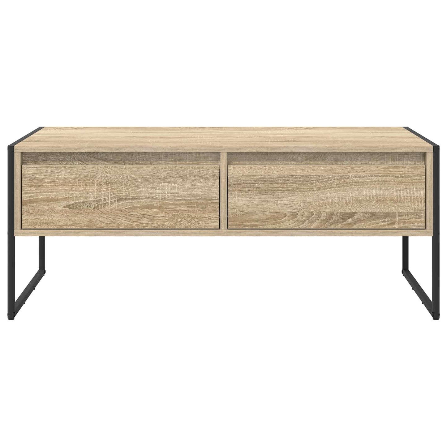 Couchtisch mit Schubladen Sonoma 100 x 46 x 40 cm Holzwerkstoff