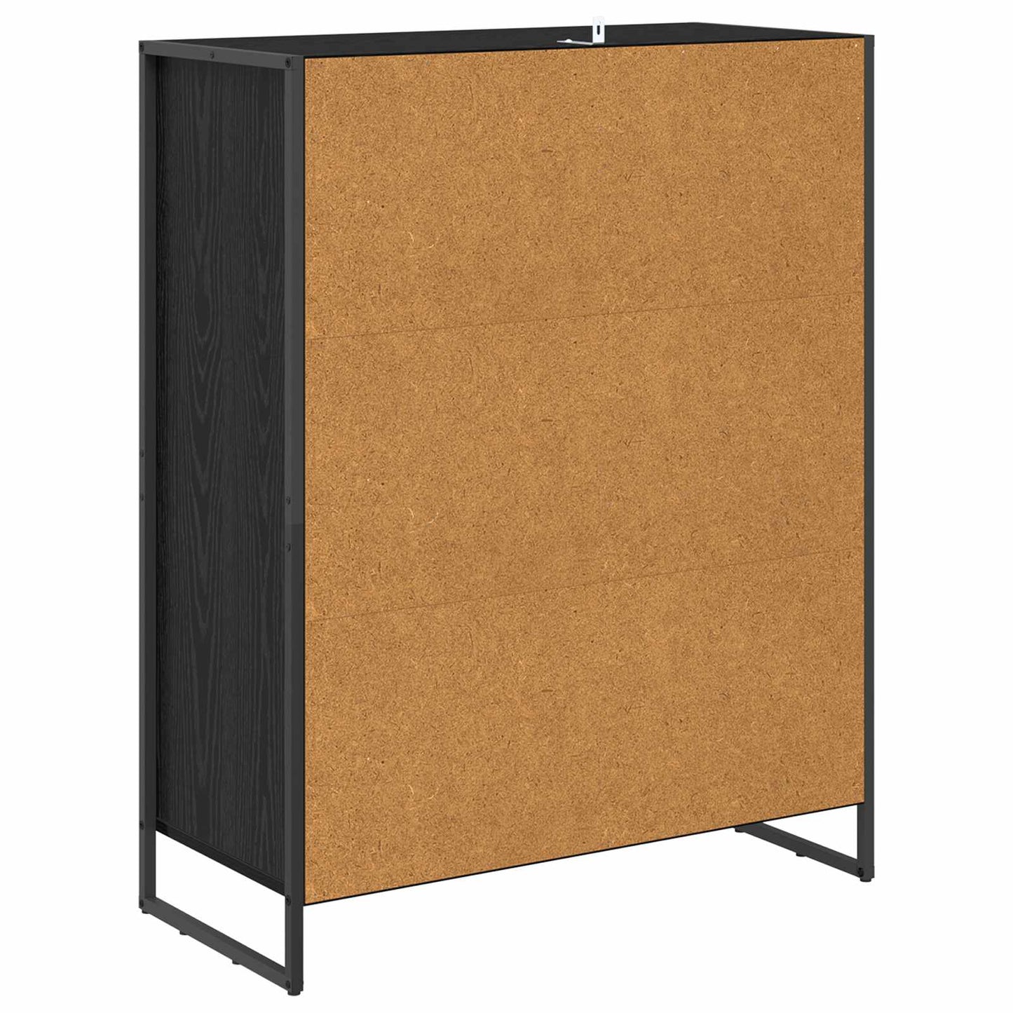 vidaXL Meuble à chaussures avec rangement Noir et chêne 79 x 36 x 100 cm