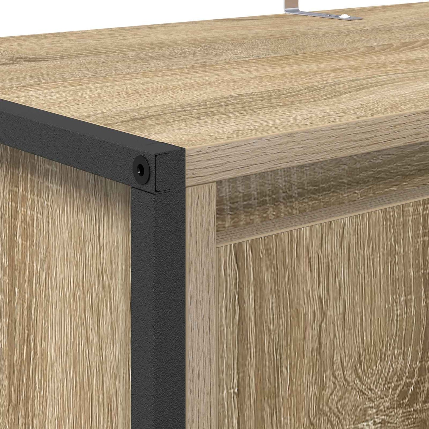 vidaXL Meuble à chaussures avec rangement chêne Sonoma 79 x 36 x 100 cm Bois d'ingénierie