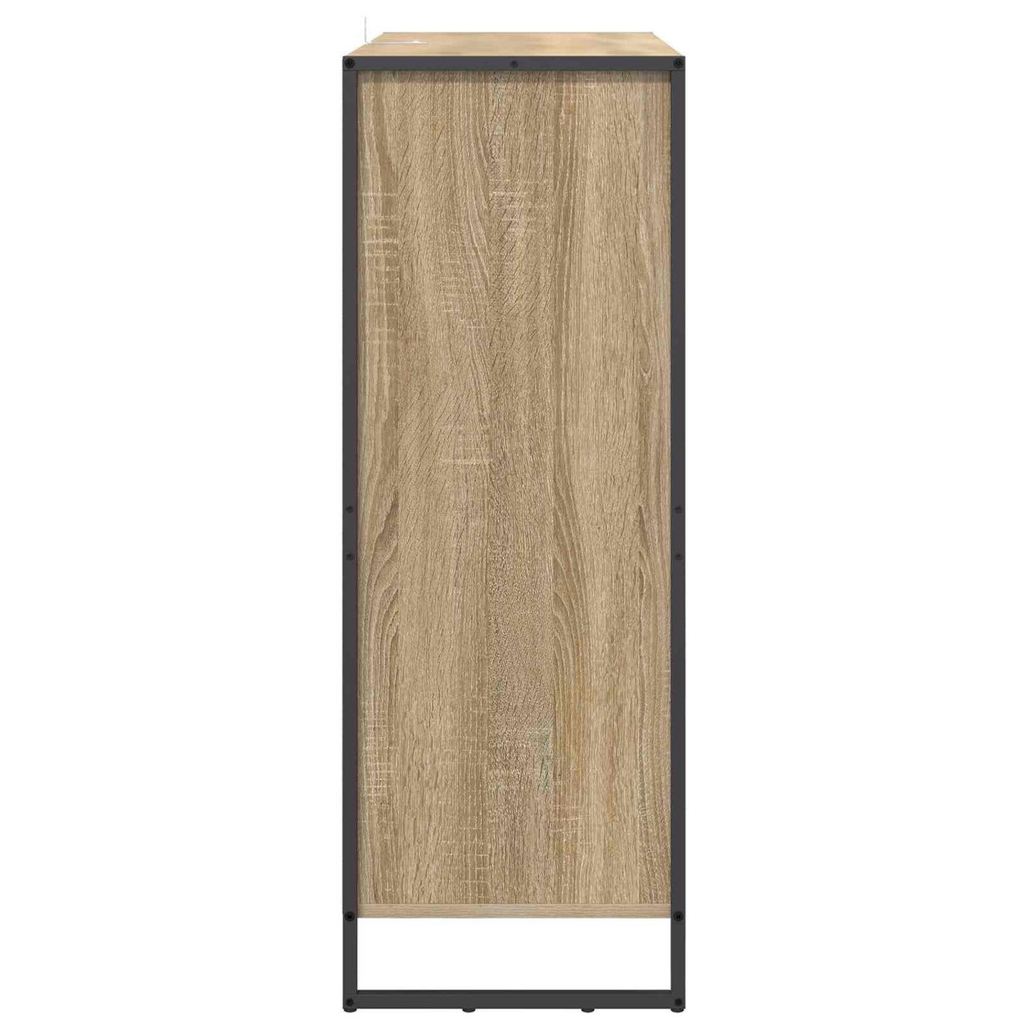 vidaXL Meuble à chaussures avec rangement chêne Sonoma 79 x 36 x 100 cm Bois d'ingénierie