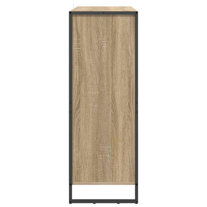 vidaXL Meuble à chaussures avec rangement chêne Sonoma 79 x 36 x 100 cm Bois d'ingénierie