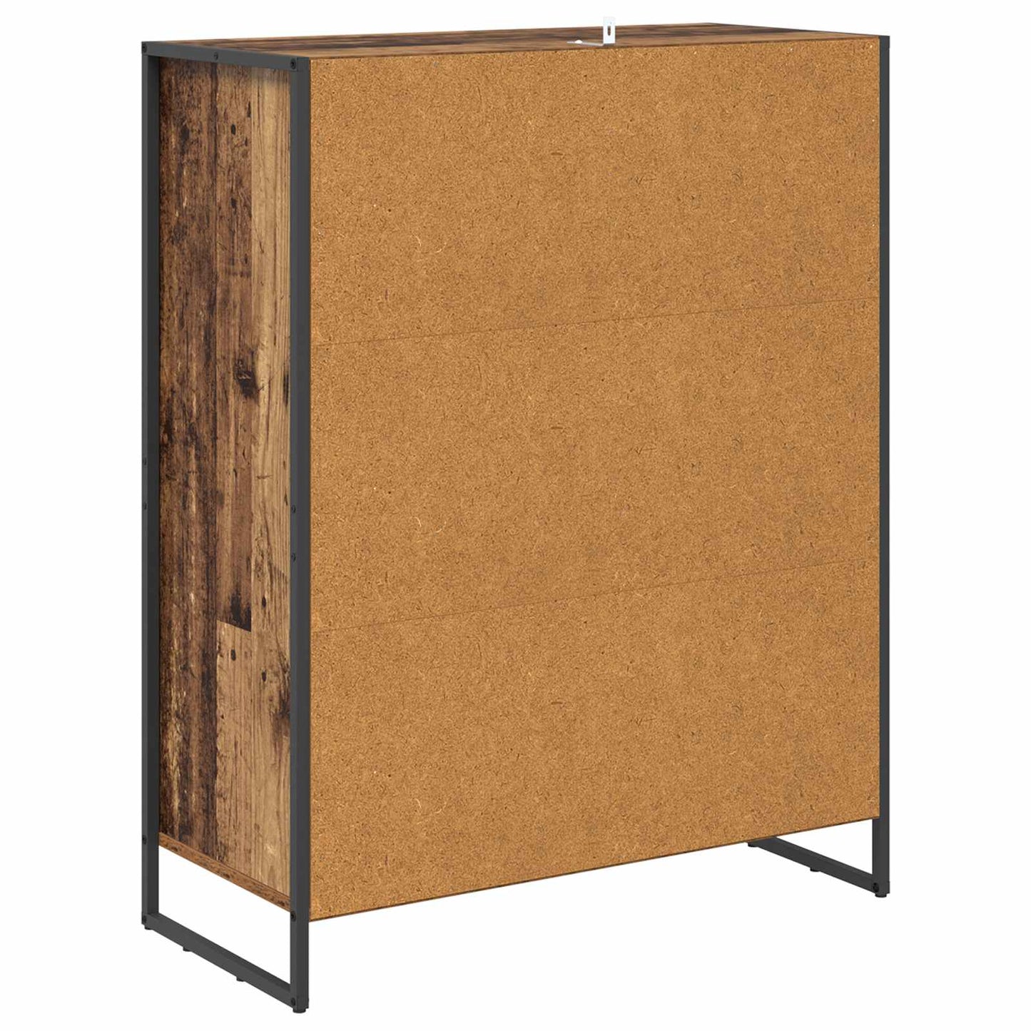 vidaXL Meuble à chaussures avec porte Bois de récupération 79 x 36 x 100 cm Bois d'ingénierie