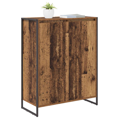 vidaXL Meuble à chaussures avec porte Bois de récupération 79 x 36 x 100 cm Bois d'ingénierie