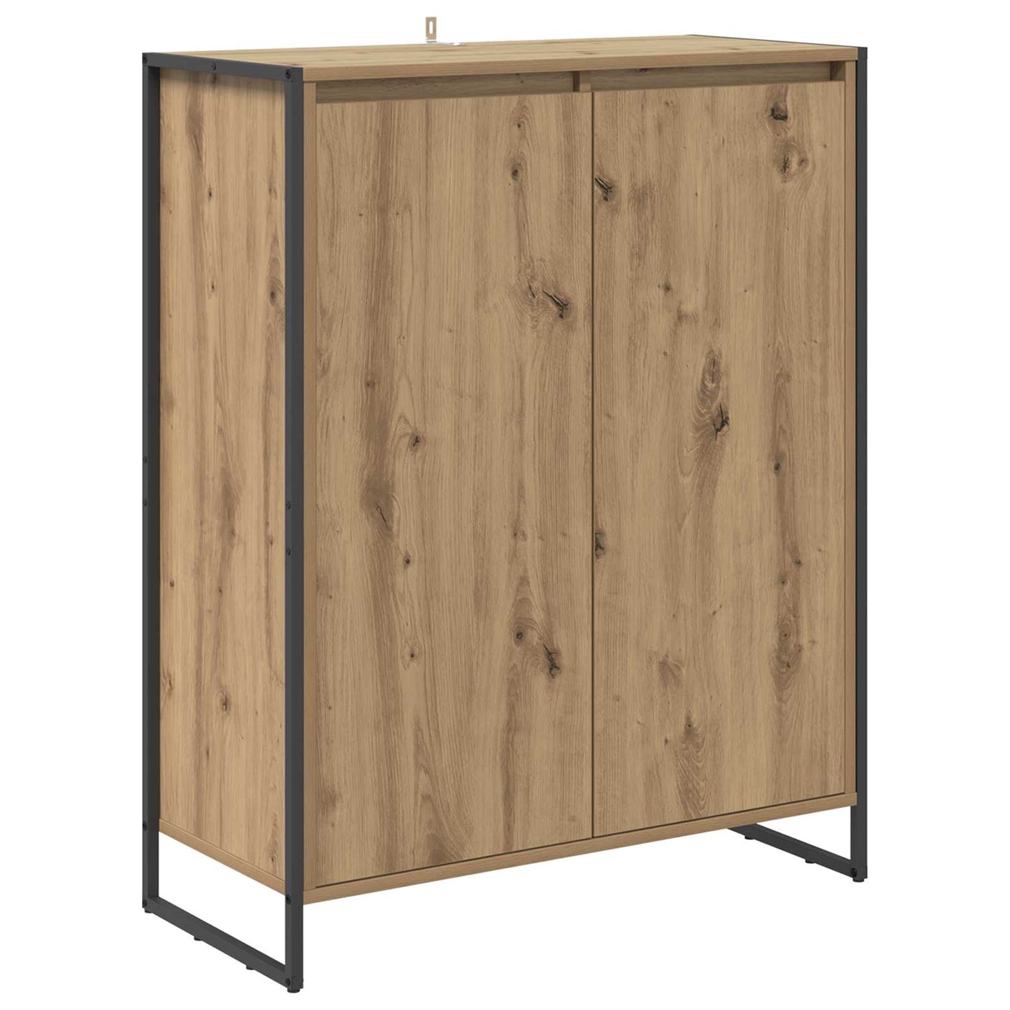 vidaXL Meuble à chaussures Chêne artisan 79 x 36 x 100 cm Bois d'ingénierie