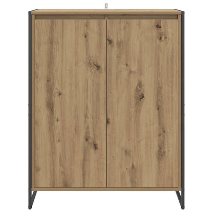vidaXL Meuble à chaussures Chêne artisan 79 x 36 x 100 cm Bois d'ingénierie